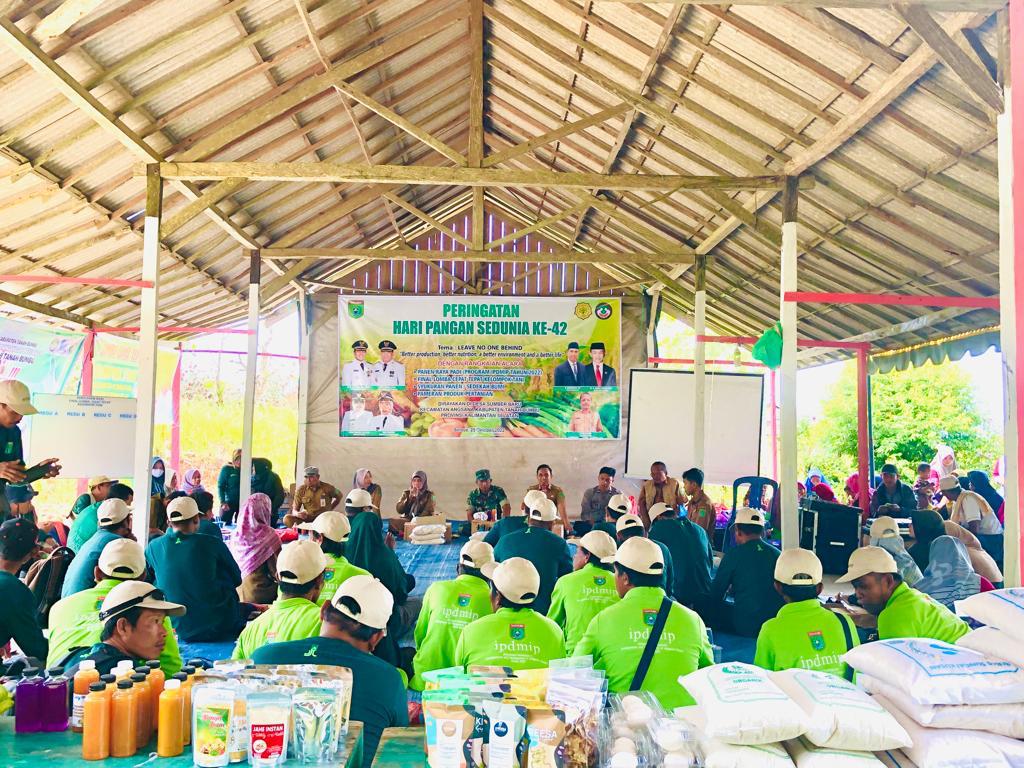Gapoktan-Poktan Desa Sumber Baru Angsana Peringati Hari Pangan Sedunia, Ada Sekolah Lapang hingga panen Raya Padi